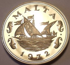 Grande rara prova Malta 1972
